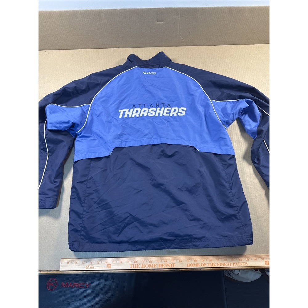 Vintage Atlanta Thrashers Jacket Mens Large Full Zip Windbreaker 90s NHL Hockey